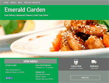Tablet Screenshot of emeraldgardenrestaurant.com